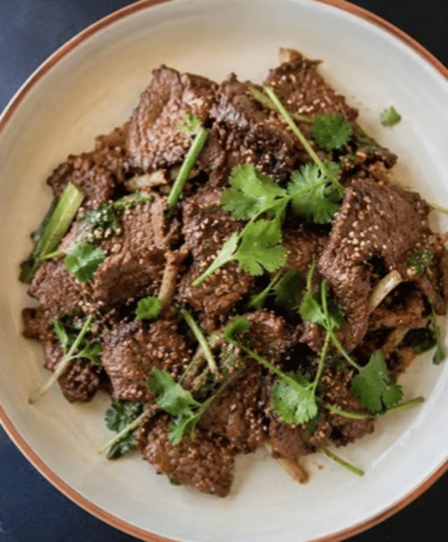 Beijing-Style Sizzling Cumin Lamb.